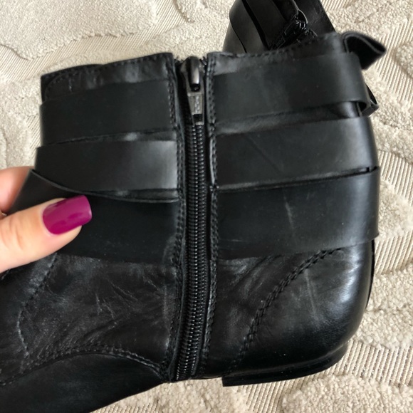 Nine West Geonna leather ankle flat boots sz: 7.5 - Picture 6 of 9